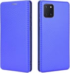 Shell Mobile Pour Samsung Galaxy A81/M60s/Note 10 Coque Lite Pu De Luxe Fibre De Carbone Et Tpu Hybrid Bote Hybride Production Protection Housse À Rabat Antichoc Pour Samsung Galaxy A81 .Télépho