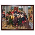 Artery8 Master Amsterdam Death Virgin Last Supper Painting Art Print Framed Poster Wall Decor 12x16 inch