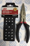 ACE Long Nose Pliers Hand Tool - Rubber Coated Handle - DIY Professional Use -6"