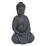 Boltze Statue Bouddha Assis (Hauteur 20 cm, Statue en résine, Feng shhui, décoration, idée Cadeau, pour intérieur/extérieur) 1020235