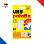 Patafix Pastilles Adhésives Repositionnables Décollables Blanc - 80 Pastilles