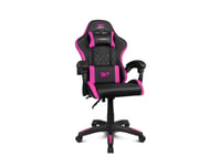 Drift Dr35, Pc-Gamingstol, 100 Kg, Polstret Sete, Polstret Rygg, Svart/Rosa, Metall