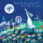 Greeting Card Kate Andrew Reach for the moon and shine like the stars EcoFriend