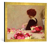Kunst für Alle 'Image encadrée d'Herbert James Draper Pot Pourri, 1897, d'art dans Le Cadre de Haute qualité Photos Fait Main, 60 x 40 cm, Or Raya