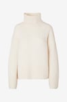 Selected FEMME - Tröja slfGabella LS Knit High-Neck W - Grå