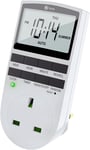 Digital Electric Timer Plug Socket - 12/24hr Smart Timer - 16 Interval Settings