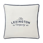 Lexington Printed Logo Recycled Cotton putetrekk 50x50 cm White