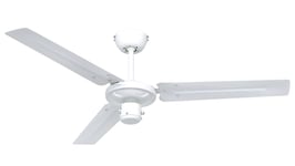 Ventilateur de plafond Sans lampe Ventilateur Blanc Chainette Tristar Z 122 cm