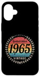 Coque pour iPhone 16 Plus Véritable design d'anniversaire vintage en édition limitée 1965