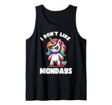 I Don't Like Mondays Unicorn Rainbow Tank Top