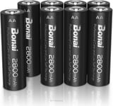 BONAI ni-mh AA Rechargeable Batteries 2800mAh 1200 Cycles High Capacity Battery