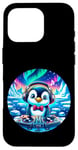 iPhone 16 Pro Funny Penguin Dj Headphones Graphic for Men Women Kids Case