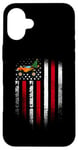 iPhone 16 Plus Merry Christmas USA American Flag Patriotic Monster Truck Case