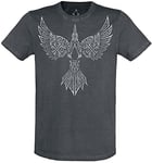 Assassin's Creed Valhalla - Corbeau Homme T-Shirt Manches Courtes Noir S