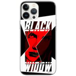 ERT GROUP Coque de téléphone Portable pour Iphone 13 Pro Max Original et sous Licence Officielle Marvel Motif Black Widow 012 Parfaitement adapté à la Forme du téléphone Portable, Coque en TPU