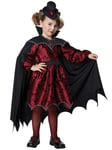 Posh Vampire Vampiress Dracula Count Halloween Toddler Girls Costume M 3-4