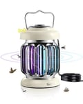 Hybrid Spectrum, Dusk-to-Dawn Fly Zapper Electric Fly Catcher Fruit Fly Trap Outdoor & Indoor for Home Use Mosquito Killer Bug Zapper Insect Lamp with Light Sensor - UK Plug