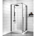 Cabine de Douche Vancouver - 90 x 90 x 190 cm - Badplaats - Noir - 6 mm