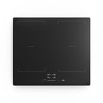 Plaque de cuisson induction 4 foyers GoodHome coloris noir l.59 x P.52 x H.6 cm