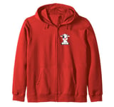 Red Cow Nose Funny Day 2024 Red Cow Nose Kids Girls Zip Hoodie