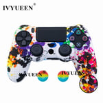 Graffiti A - Capuchons De Protection Antidérapants En Silicone Pour Manette Sony Dualshock 4, Ps4 Pro Slim, Capuchons De Poignée Analogiques