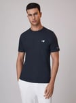 Reiss x McLaren Hans F1 Mercerised Cotton Crew Neck T-Shirt, Airforce Blue