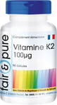 Fair & Pure® - Vitamine K2 100Μg - Naturelle - Végane - Tout Trans MK-7-90 Gélul