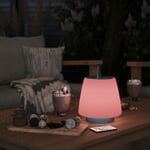 Lampe extérieure LED intégrée Arrondie Connexion Bluetooth 4W IP44 16.5x16.8cm Blanc