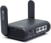 USB AXT1800 (Slate AX) Routeur WiFi 6 pour la Maison et Les Voyages,Router AX1800 Mbps Bi-Bande,Répéteur Extérieur,3 Ports Gigabit,VPN,WPA3,IPV6,MU-MIMO,OFDMA.[Y153]