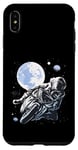 iPhone XS Max Astronaut Riding Motorbike Moon Space Adventure Stars Design Case