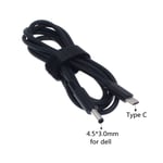 Câble de charge USB Type C PD,adaptateur secteur CC,convertisseur de prise vers 13 prises mâles,Lenovo,Bali,Dell,Hp,chargeur d'ordinateur portable - Type 4.5-3.0 For Dell