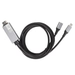 USB C-kabel Typ C till HDMI 1,8 m HD-projektionskabel 4K 60Hz USB3.1 Mobil datorförlängningskabel