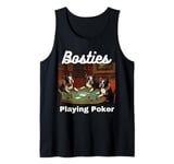 Dogs Playing Poker Bosties Bostie Boston Terrier Terriers Tank Top