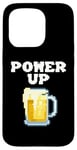 Coque pour iPhone 15 Pro Mug à bière pixelisé Power Up