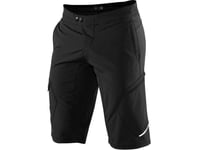 100% Shorts 100% Ridecamp För Män, Svarta, Storlek 34 (48 Eur) (New)