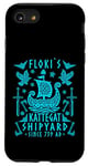 Coque pour iPhone SE (2020) / 7 / 8 Flokis Shipyard Kattegat Viking Ship and Sword - Night Style