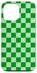 iPhone 13 Pro Max Checkered Green Checkerboard Case