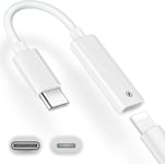 Adaptateur de Câble USB C vers Lightning pour iPhone 16 15 Pro Max Plus,27W PD Charge Rapide & Transfert de Données Nylon Tressé Adaptateur pour iPad Pro 2018 2020 2022 Air 5th 4th Gen Mini 6 iPad 10