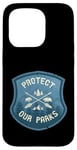 iPhone 15 Pro Protect Our Parks National Parks Vintage Retro Badge Case