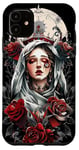 Coque pour iPhone 11 #snirt mystique femme t-shirt femme noire rose noire