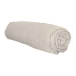 Drap housse en flanelle (180x200 cm - Beige)