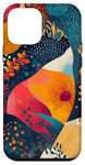 iPhone 12 mini Retro Boho Colorful Patch Abstract art Floral Case