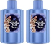 Felce Azzurra - Talc, Poudre délicée complète, Parfum Classique - Pot 200 g (Lot de 2)