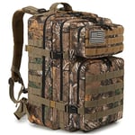 QT&QY 45L Sac à dos tactique militaire Sac d'assaut militaire Molle Grande capacité sac d'urgence Camouflage Randonnée Camping Trekking Sac à dos de chasse