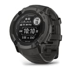 Garmin Instinct 2X Solar - fiberforsterket polymer - Ja smartklokke med bånd - 64 MB - grafitt