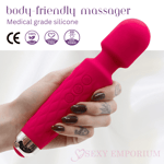 Magic Wand Rechargeable Vibrating Full Body Powerful Massager USB Waterproof UK