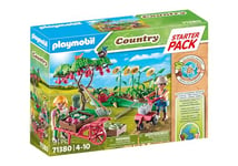 Playmobil 71380 Starter Pack Jardin Potager - Country - avec Deux Personnages et de Nombreux Accessoires - Dès 4 Ans