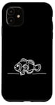 Coque pour iPhone 11 Line Art Poisson & Ichtyologiste Faux Percula Poisson Clown