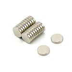 N42 Neodymium Magnet for Arts, Crafts, Model Making, DIY, Hobbies, Office, and Home - 10mm dia x 2mm thick - 1.44kg Pull - Pack of 20