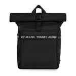 Ryggsäck Tommy Jeans Tjm Essential Rolltop Bp AM0AM11176 Svart